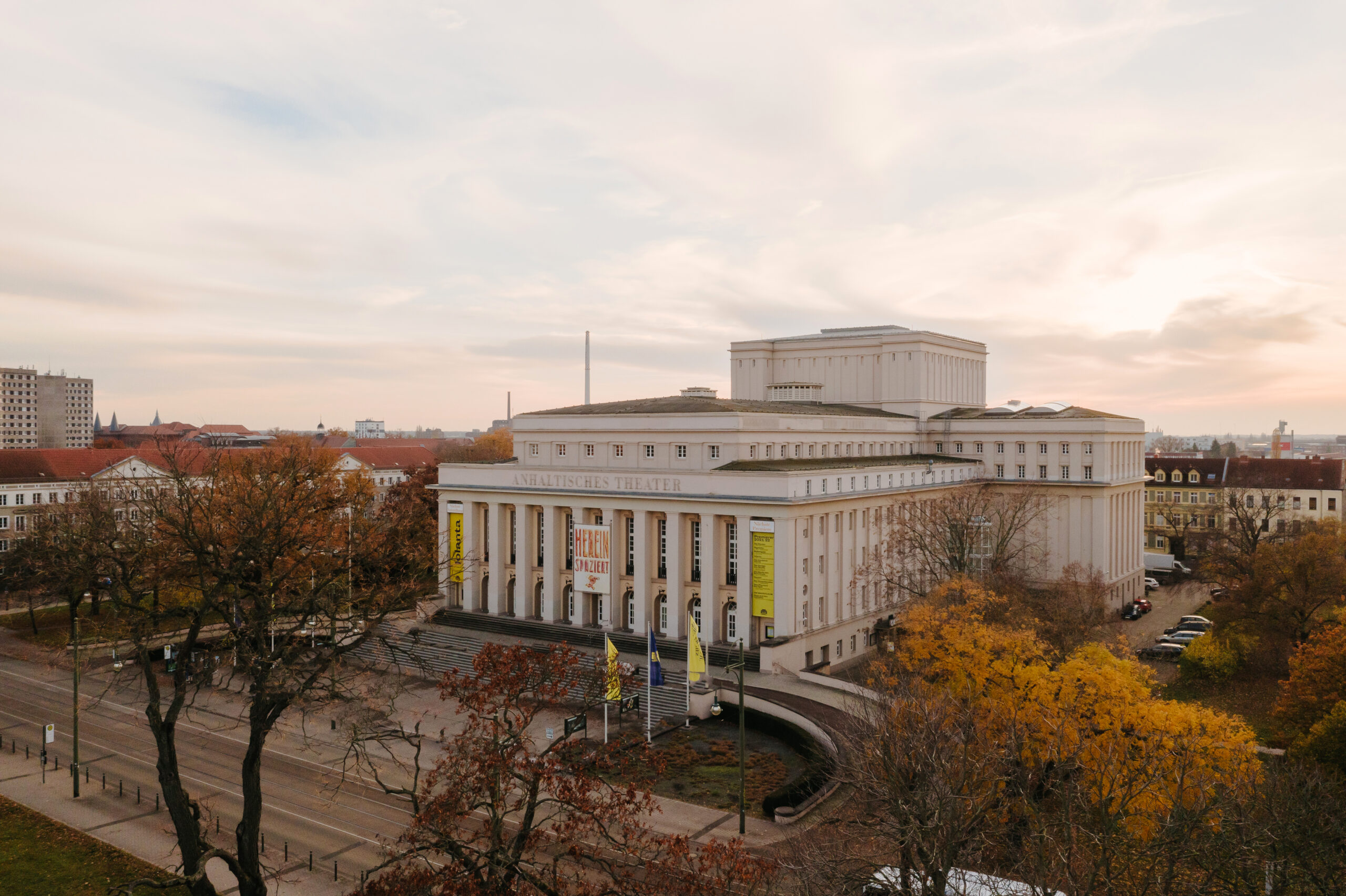 Anhaltisches Theater Dessau von oben