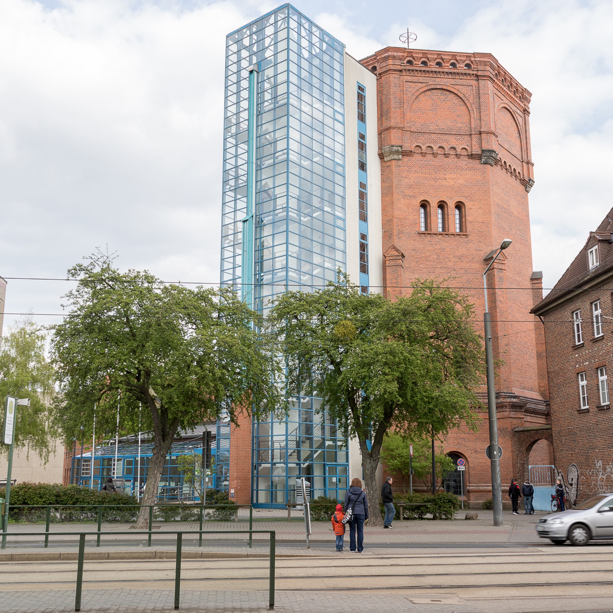 Der Wasserturm in der Heidestraße nun als Archivverbund Dessau