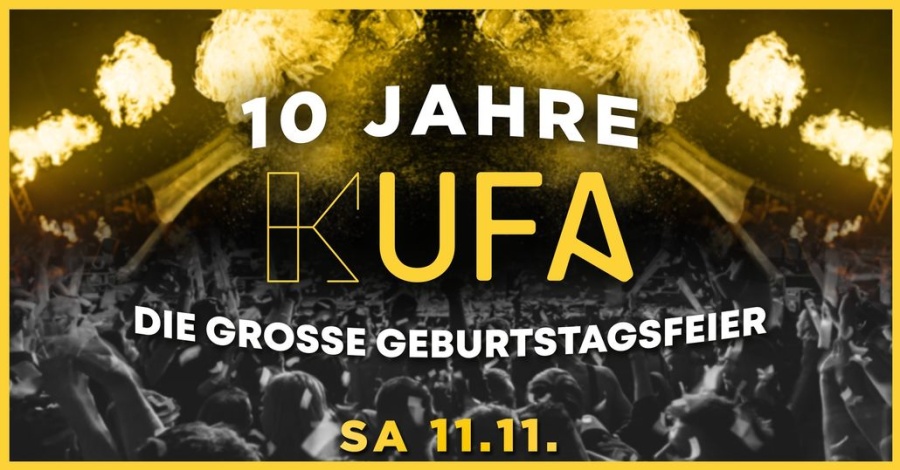 Flyer zur Veranstaltung 10 Jahre Kufa Dessau