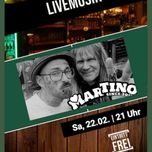 Plakat Martino am 22.02.2025 im Shamrock Dessau