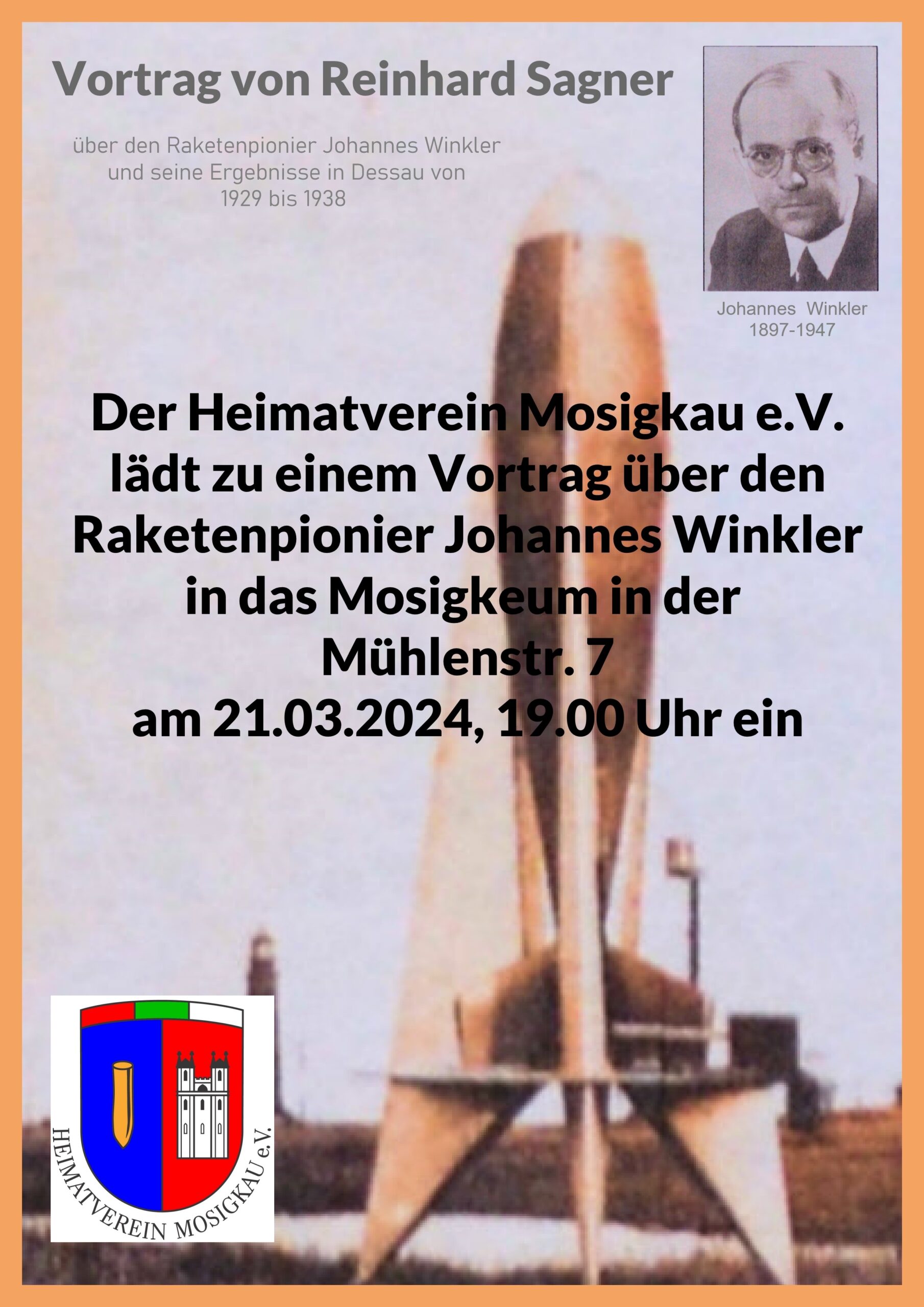 Plakat Vortrag Johannes Winkler