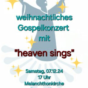 Plakatmotiv Gospelkonzert Heaven Sings, 07.12.2024