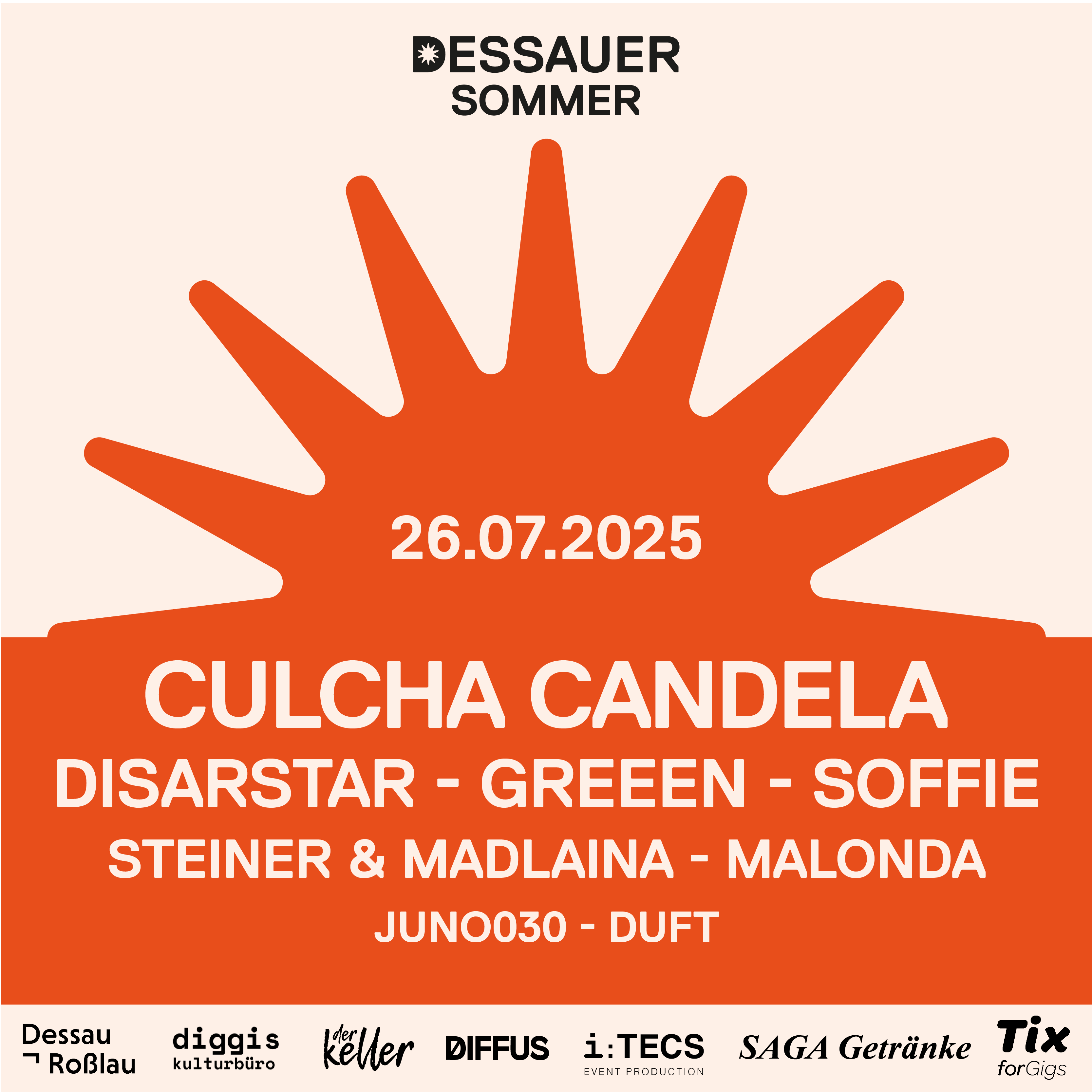 line Up Dessauer Sommer Open Air im Paul-Greifzu-Stadion