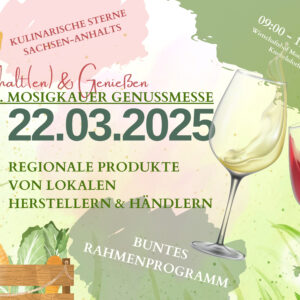 Flyer Mosigkauer Genussmesse 2025