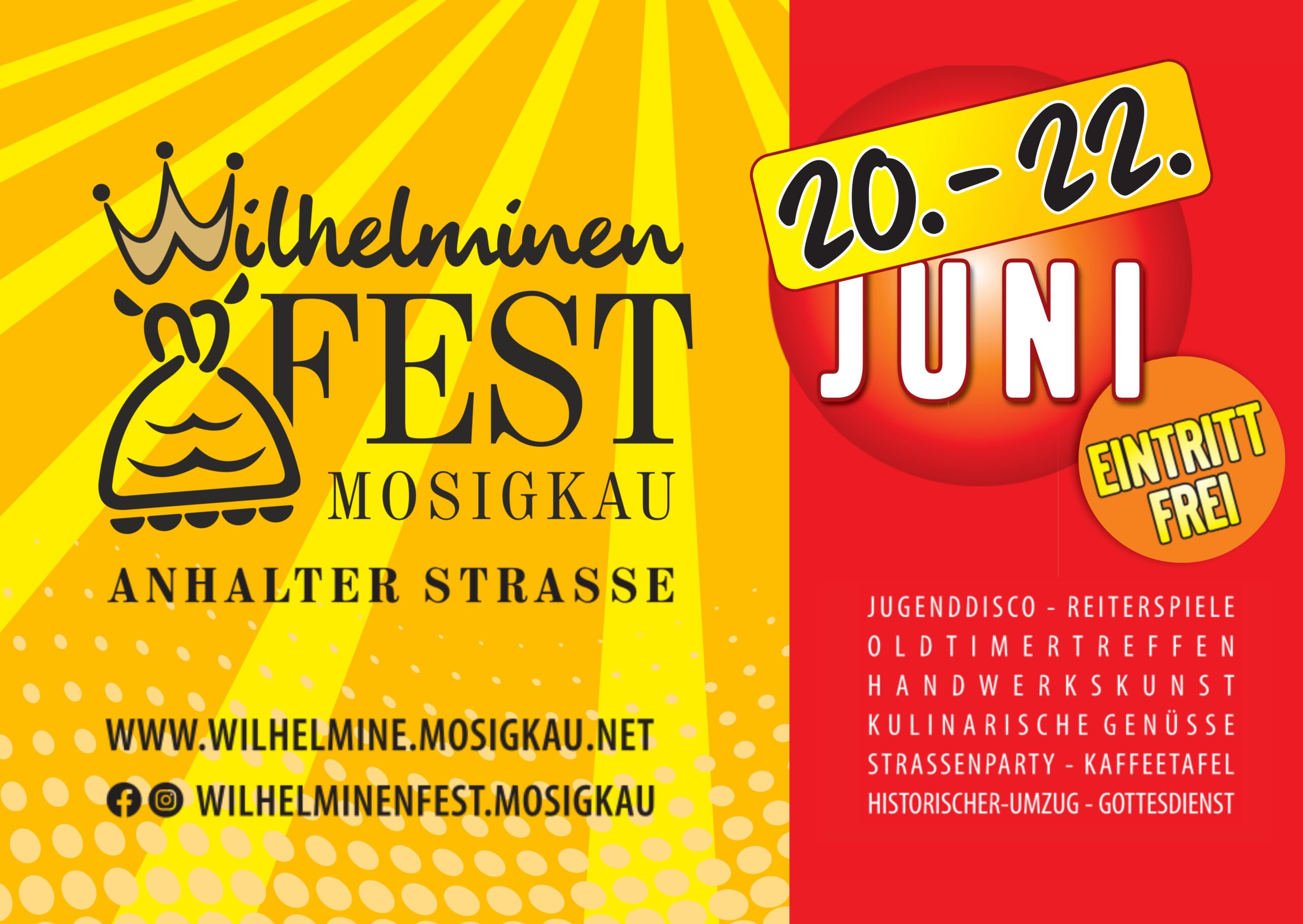 Flyer Wilhelminenfest 2025