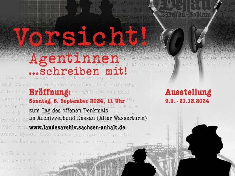 Plakat Ausstellung Vorsicht Agentinnen